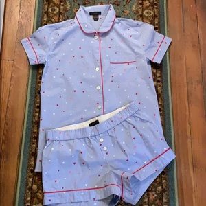 j Crew hearts Pajama set